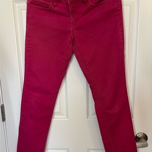 LOFT Pink Straight Leg Jeans Vibrant Style